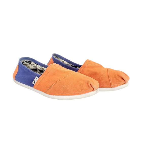 Toms Shoes - Toms Women's Orange Blue Canvas Shoes